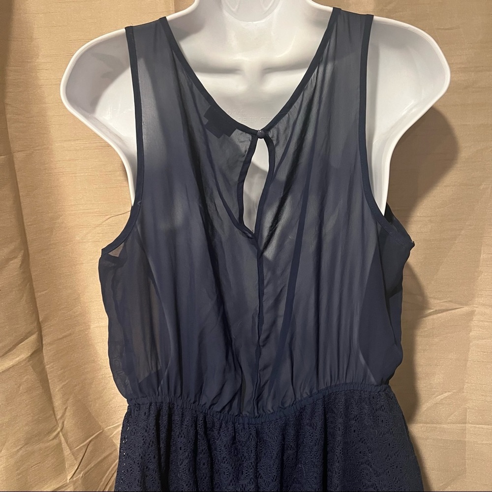 Rue 21 Navy Blue Lace High Low Dress - Picture 2 of 4